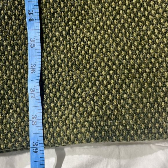 DKNY Wool Boucle Coat Green Long Fitted Jacket Size 4 - Picture 13 of 14